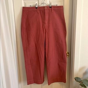 Madewell Curvy Slim Emmett Wide-Leg Clay Red Jeans